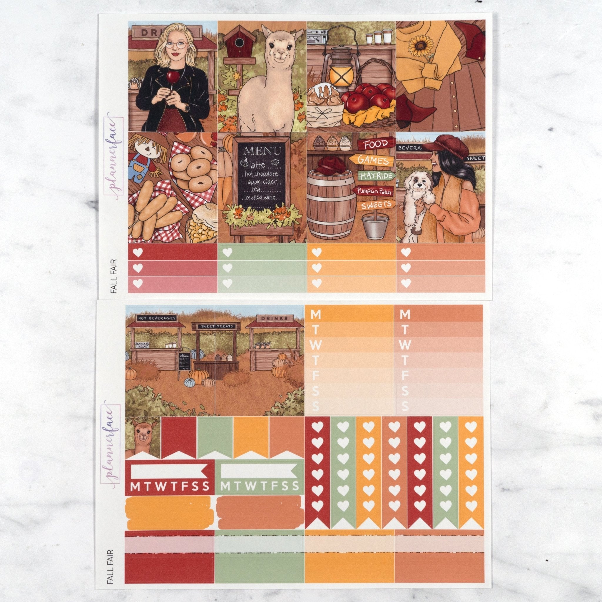 Fall Fair Weekly Kit by Plannerface