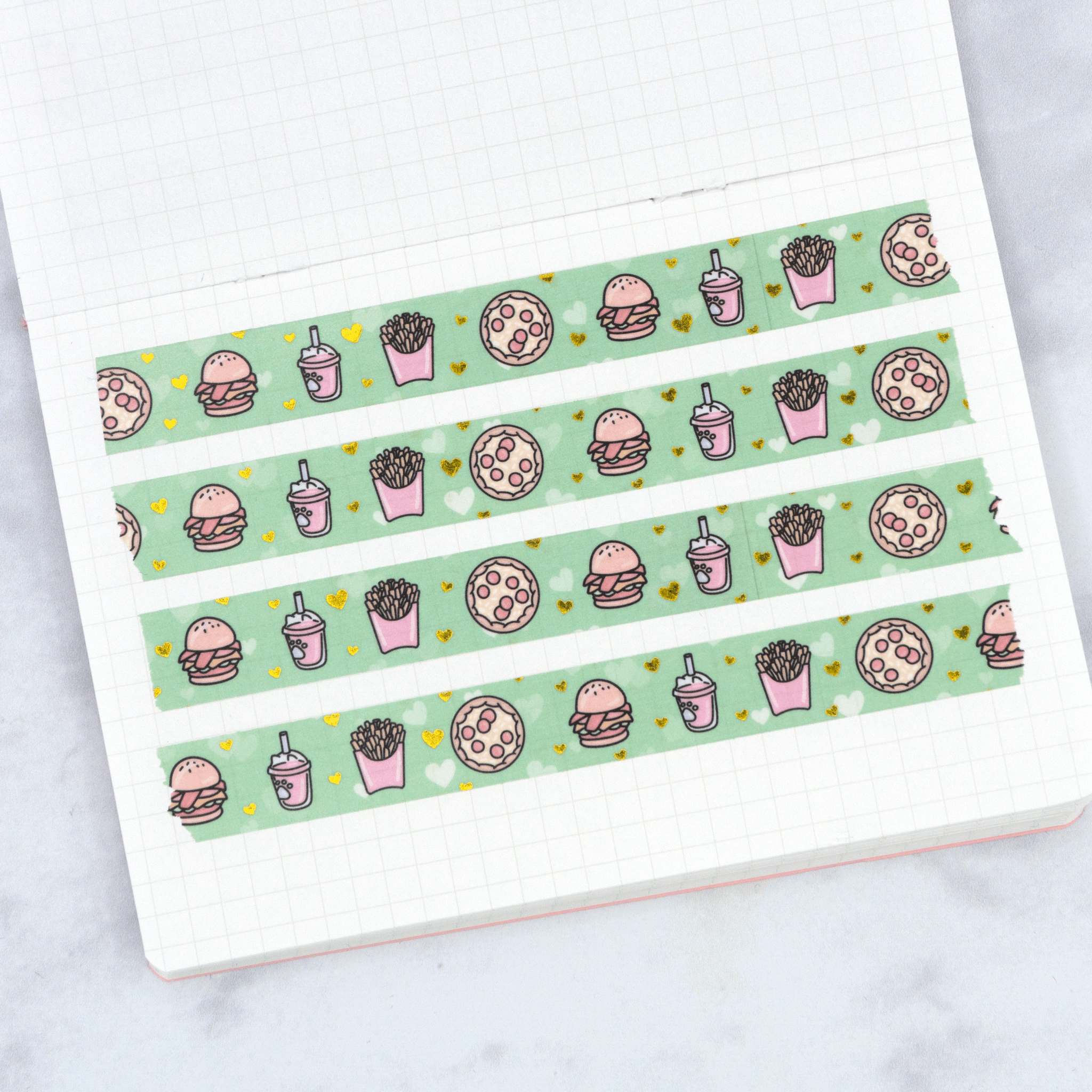 Foiled Doodle Washi Tape Bundle (5 Tapes) by Plannerface