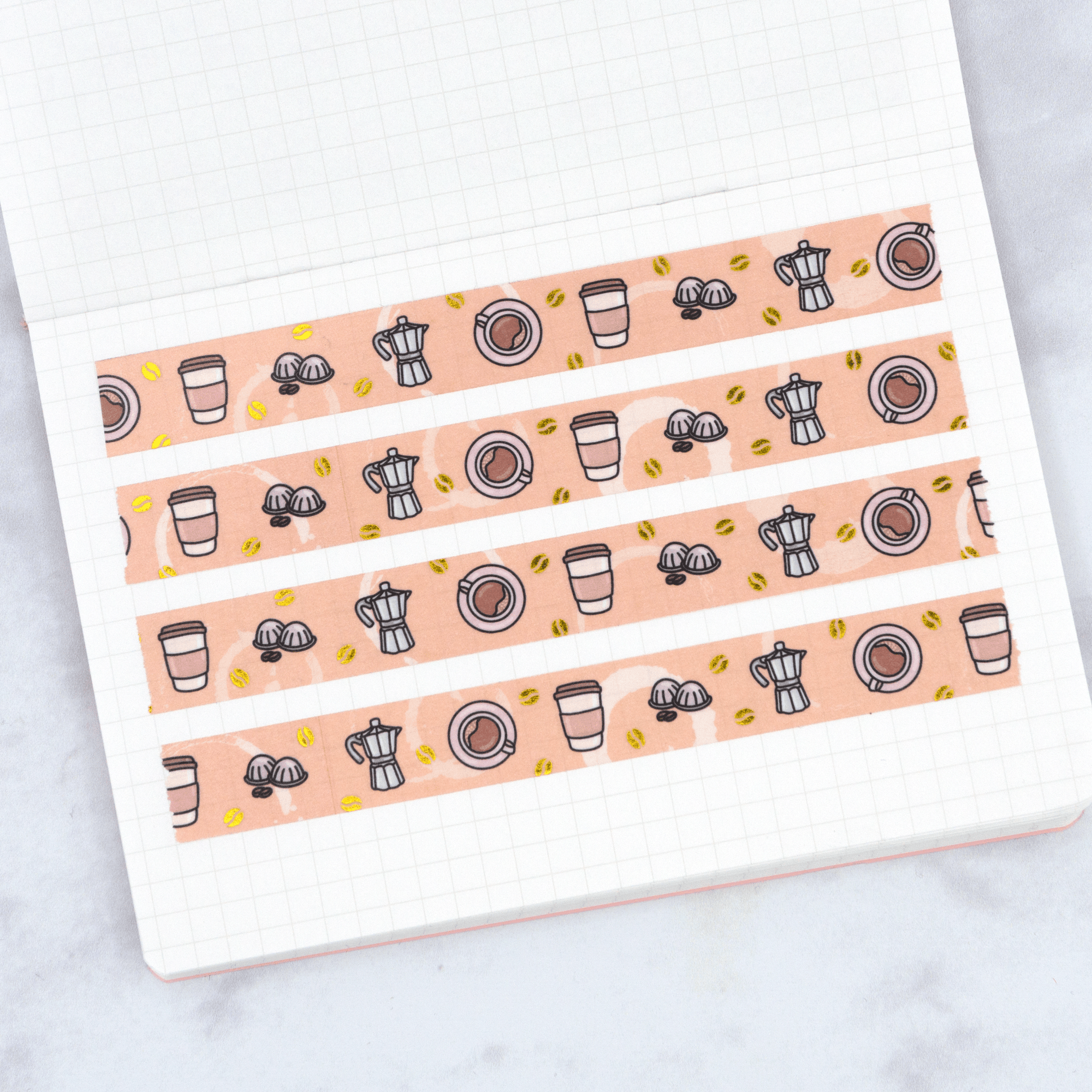 Foiled Doodle Washi Tape Bundle (5 Tapes) by Plannerface