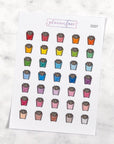 French Fries Multicolour Doodles by Plannerface