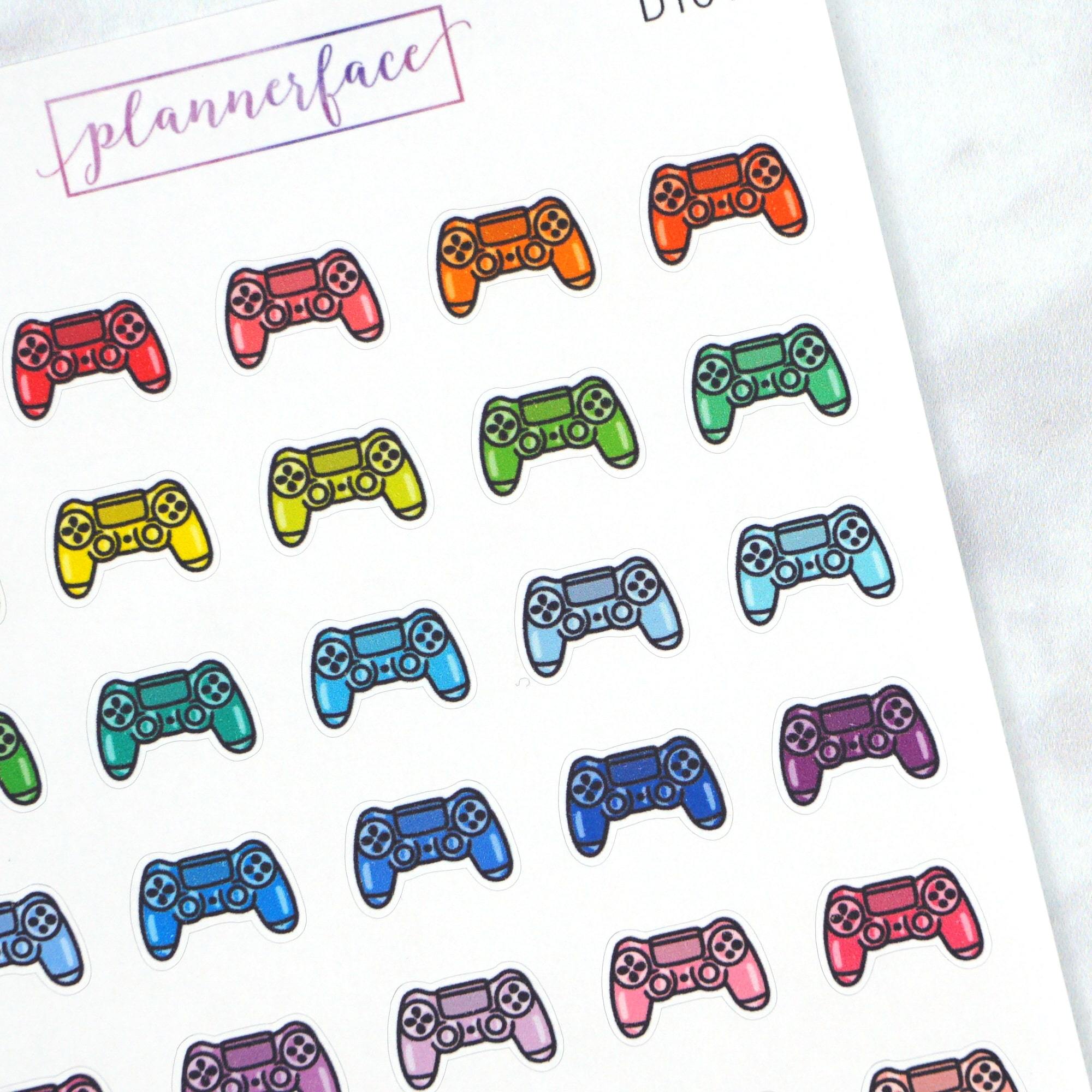 Gaming Controller Multicolour Doodles by Plannerface