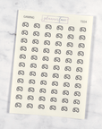 Gaming Transparent Icon Stickers by Plannerface