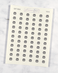 Gift Box Transparent Icon Stickers by Plannerface