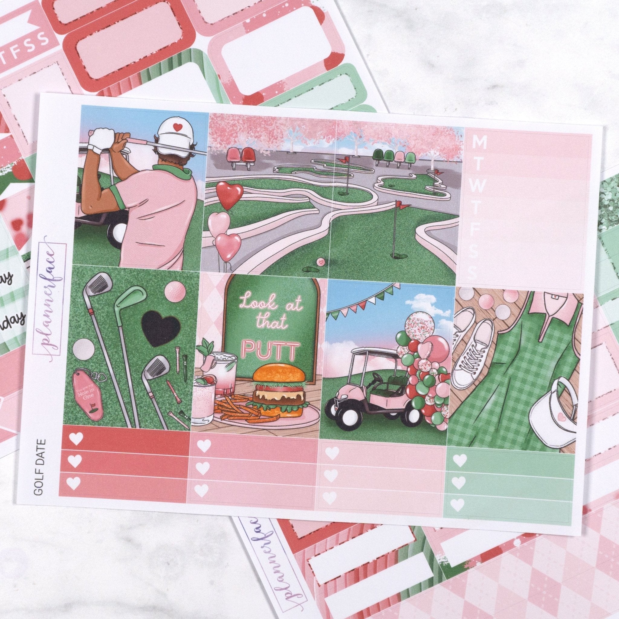 Golf Date Mini Kit by Plannerface