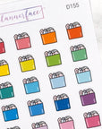 Grocery Bag Multicolour Doodles by Plannerface