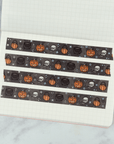 Halloween | Holo Foiled Doodle Washi Tape by Plannerface