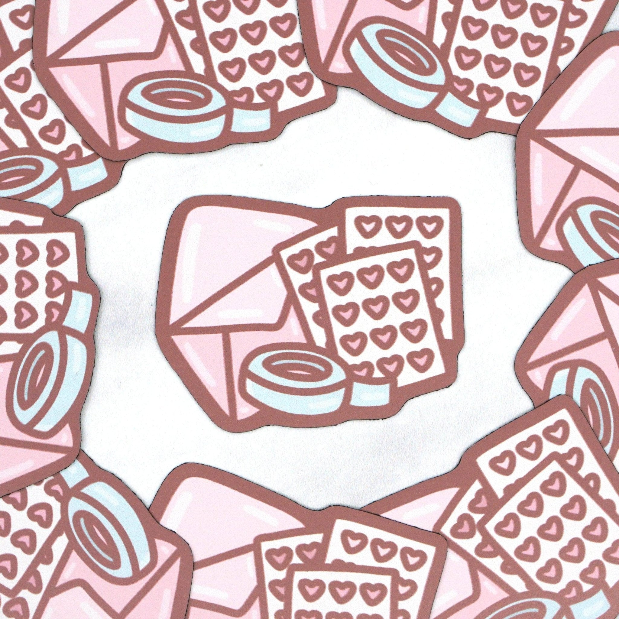 Happy Mail Magnet | Pink &amp; Blue by Plannerface