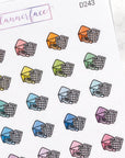Happy Mail Multicolour Doodles by Plannerface