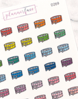 Hot Tub Multicolour Doodles by Plannerface