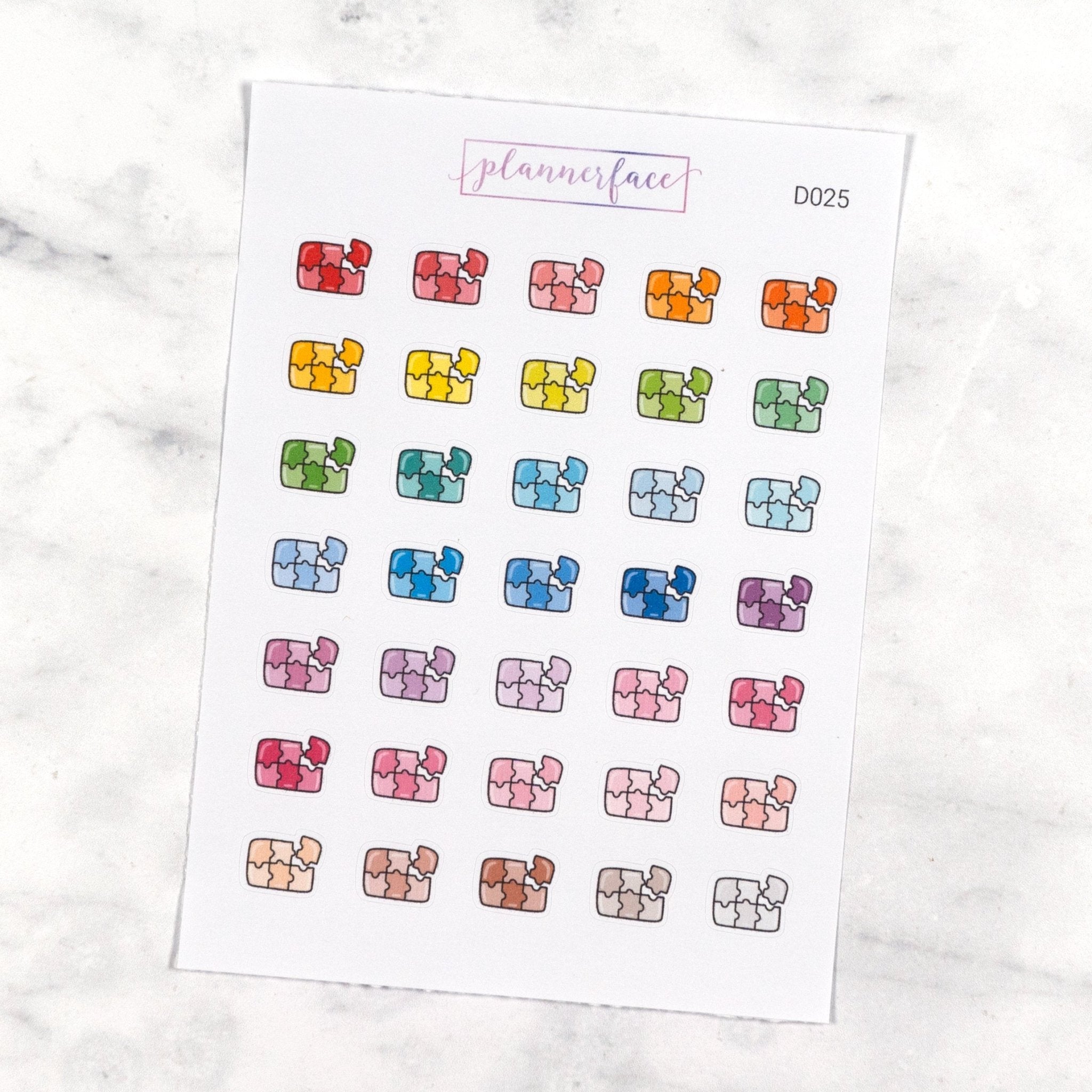 Jigsaw Puzzle Multicolour Doodles by Plannerface