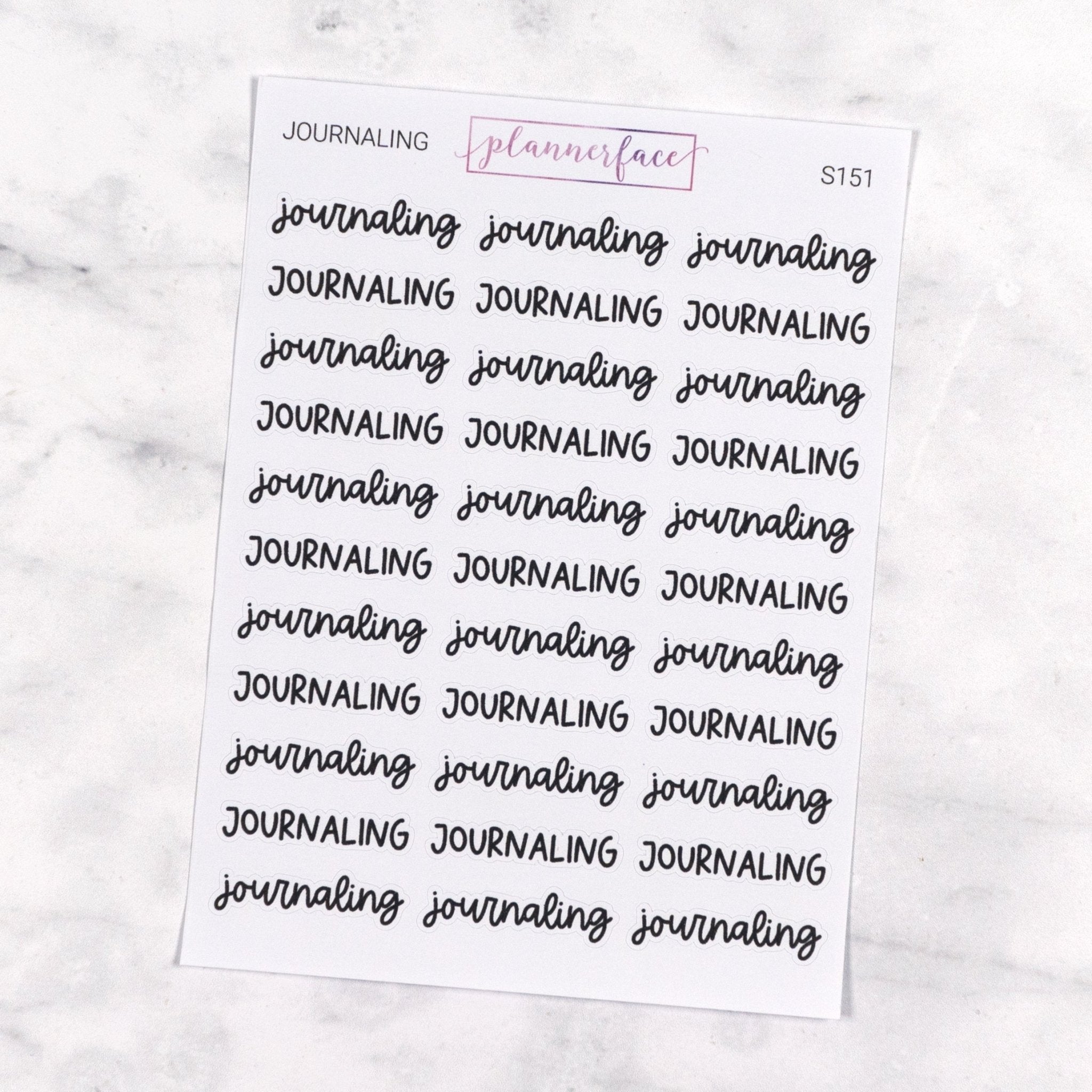 Journaling | Scripts by Plannerface