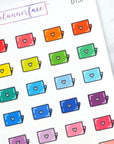 Laptop Multicolour Doodles by Plannerface