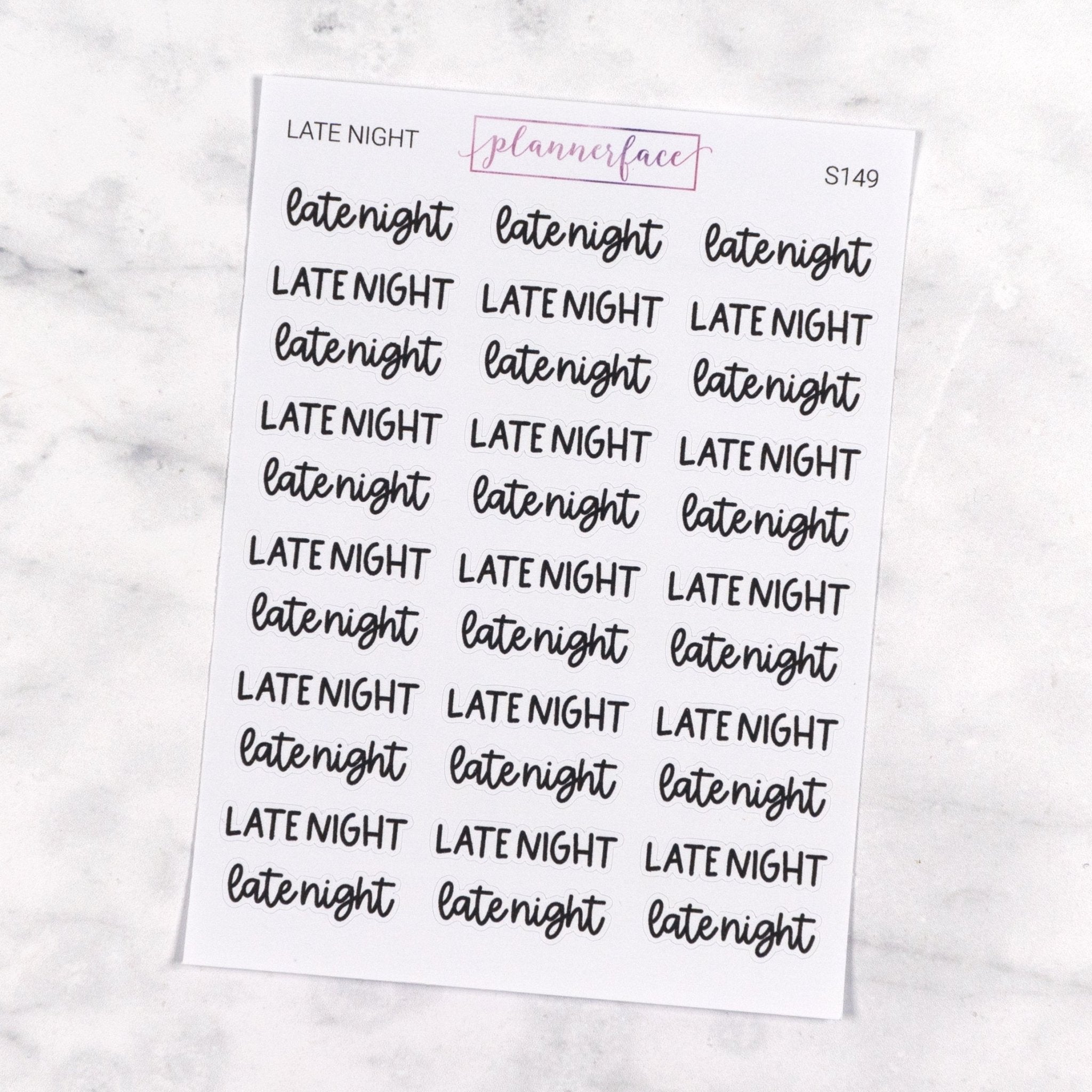Late Night | Scripts by Plannerface