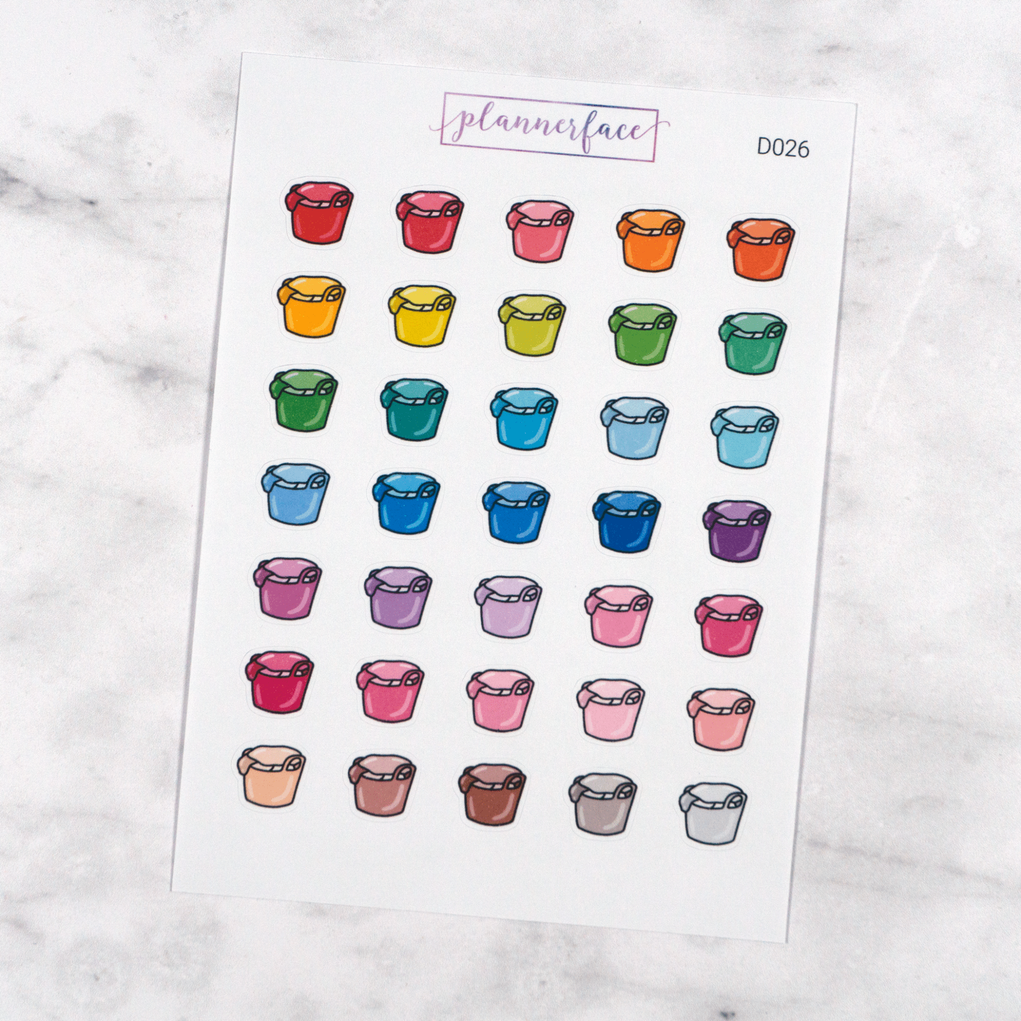 Laundry Basket Multicolour Doodles by Plannerface
