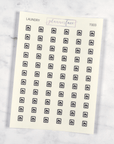 Laundry Transparent Icon Stickers by Plannerface