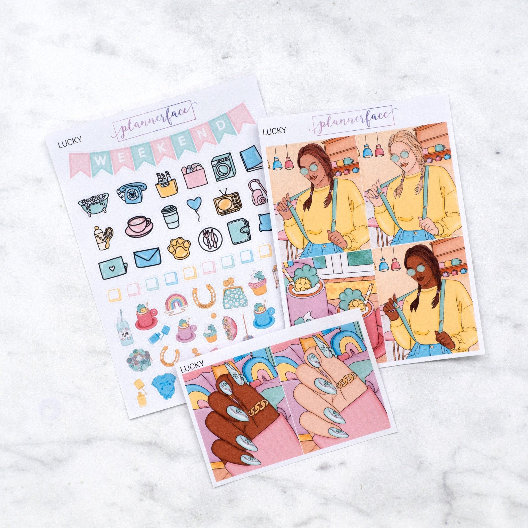 Lucky Weekly Sticker Kit