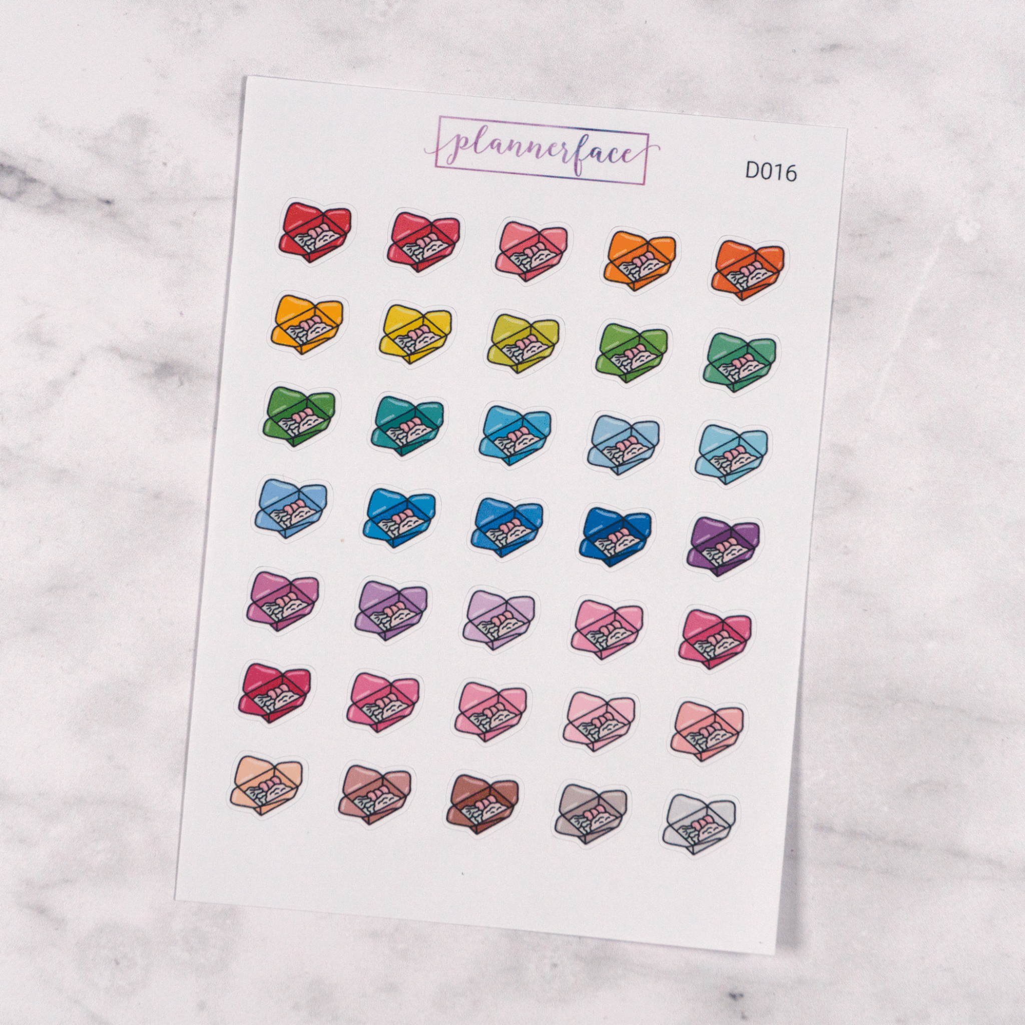 Meal Kit Multicolour Doodles by Plannerface