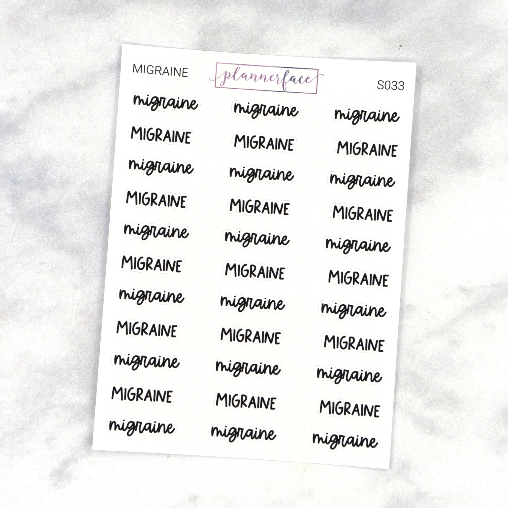 Migraine | Scripts by Plannerface