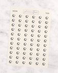 Moon Transparent Icon Stickers by Plannerface