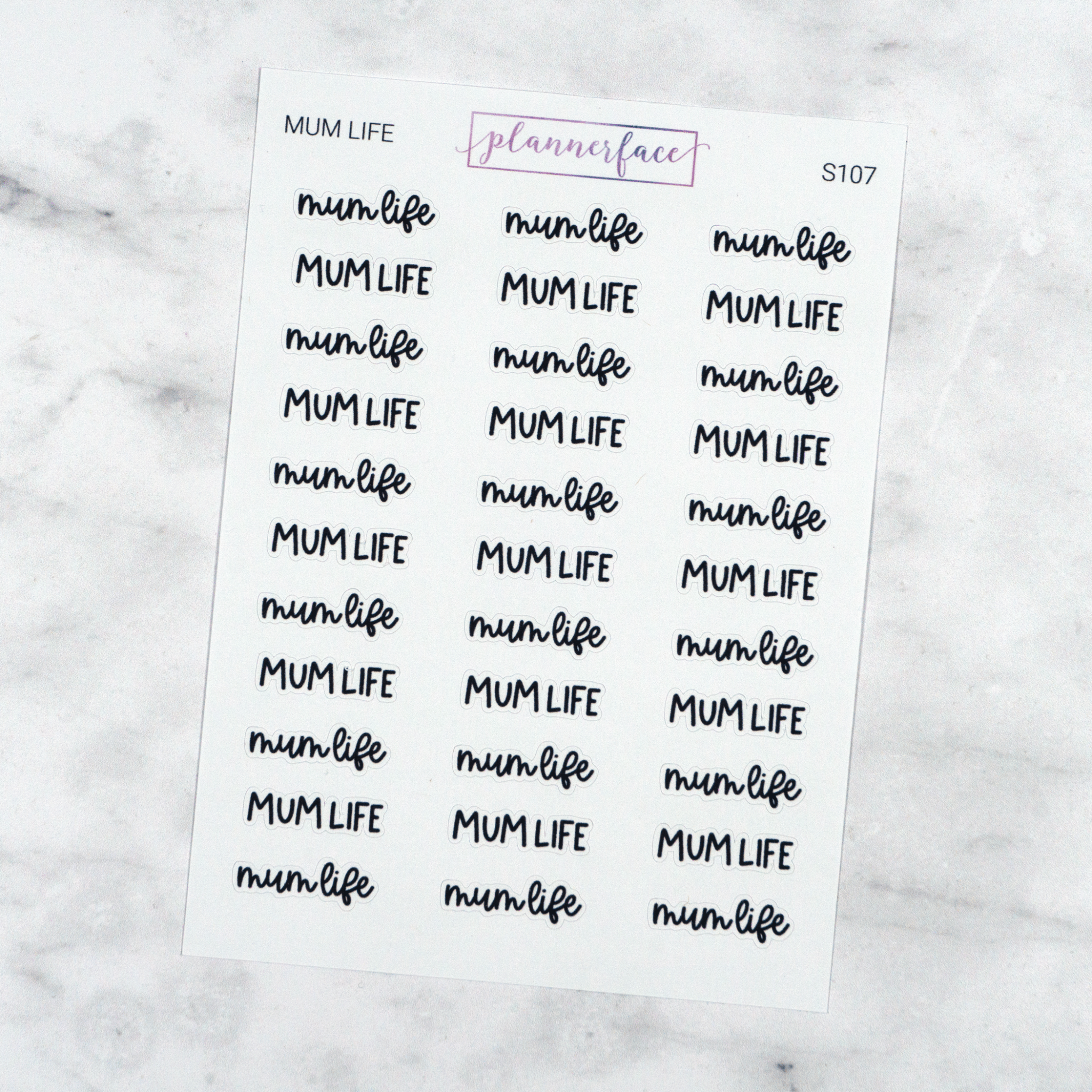 Mum Life | Scripts by Plannerface