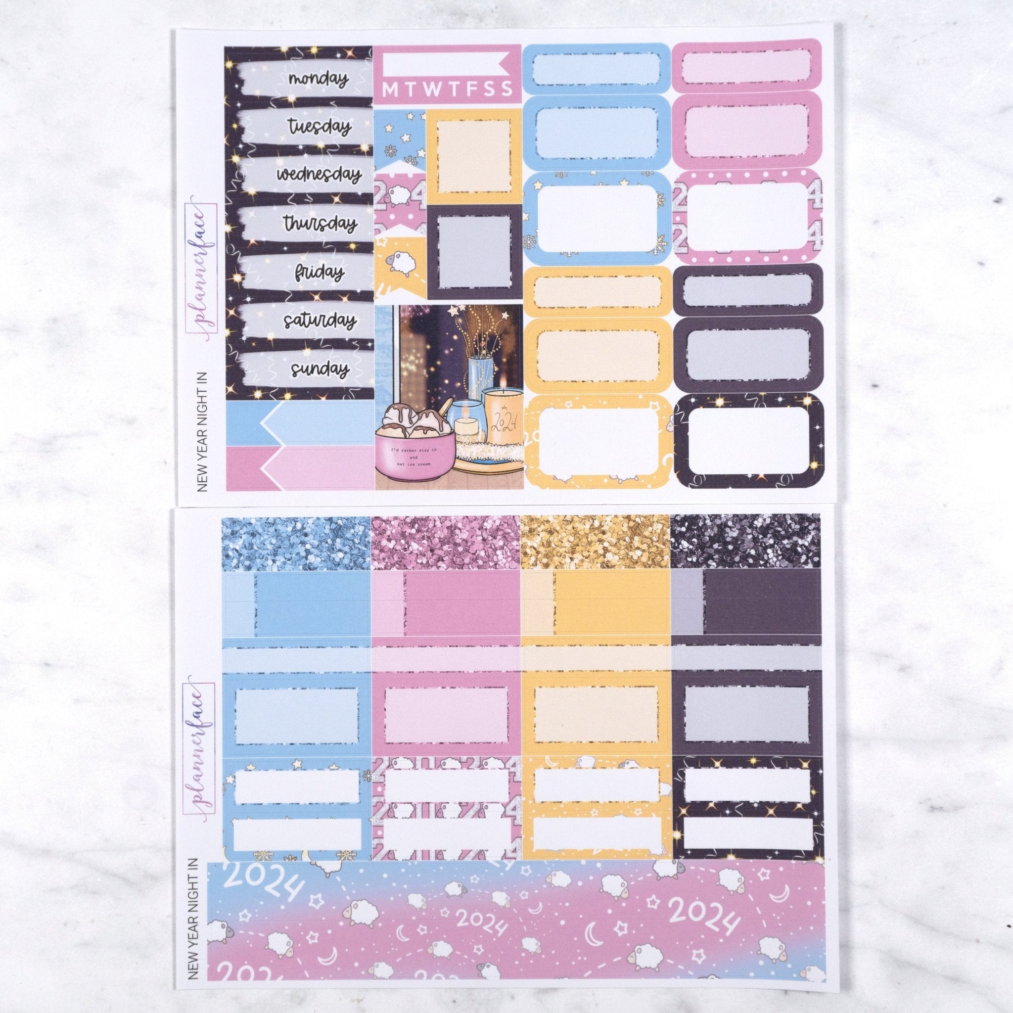 New Year Night In Mini Kit by Plannerface