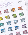 Online Shopping Multicolour Doodles by Plannerface