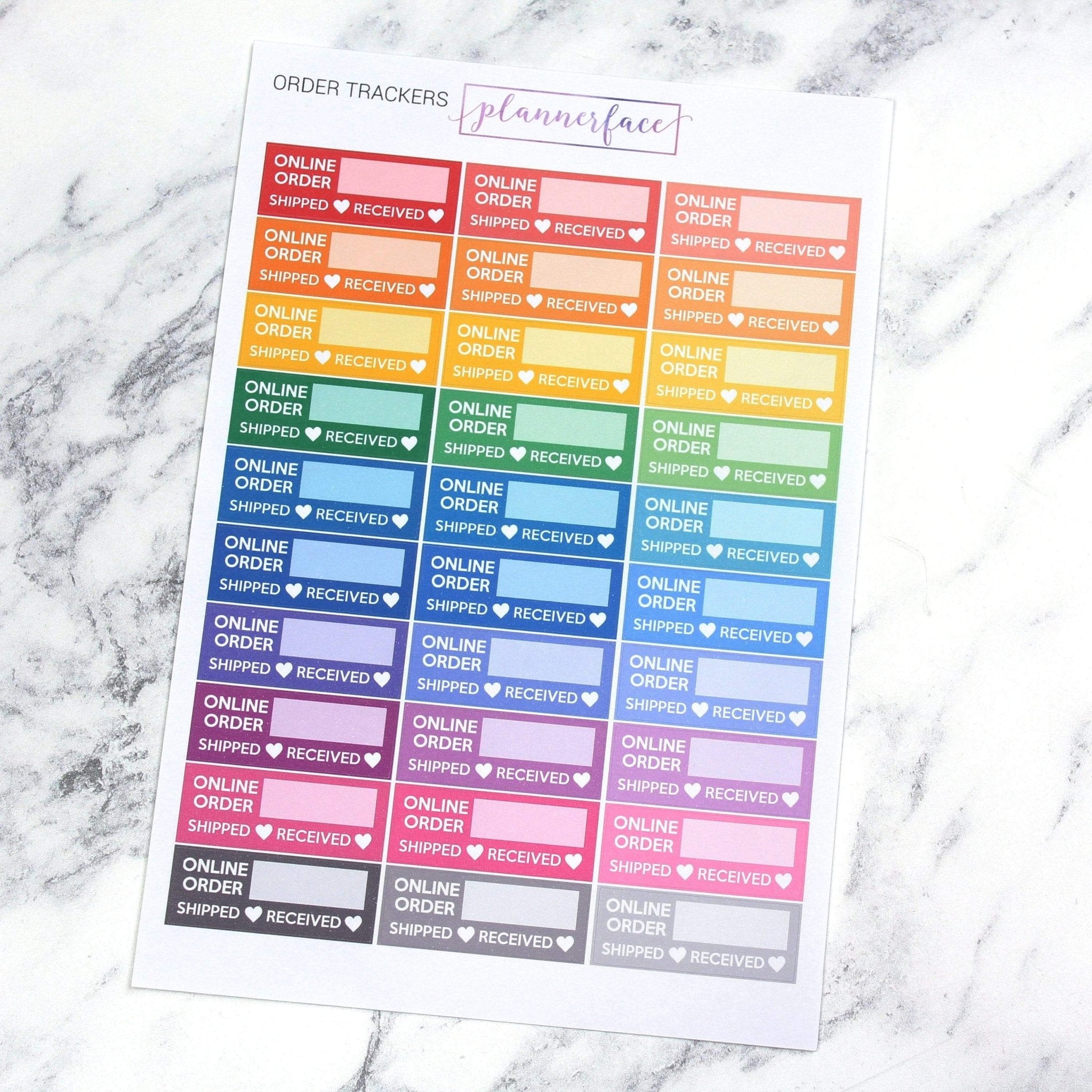 Order Trackers | Multicolour by Plannerface