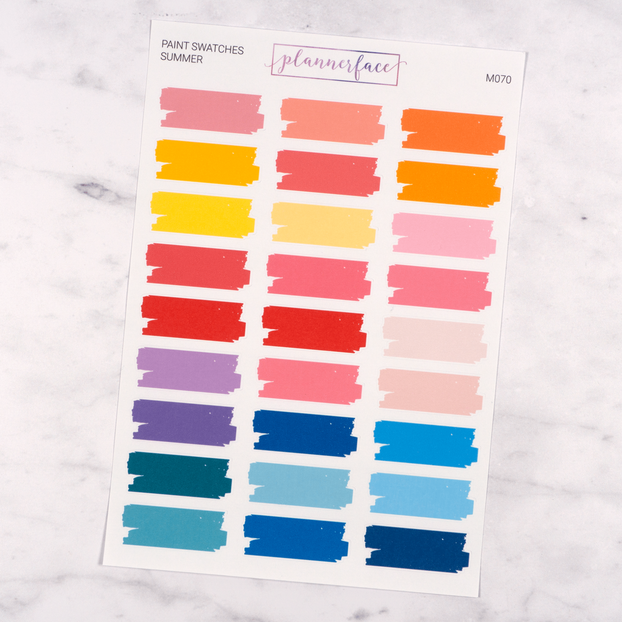 Paint Swatches | Summer Multicolour by Plannerface