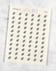 Paperclip Transparent Icon Stickers by Plannerface