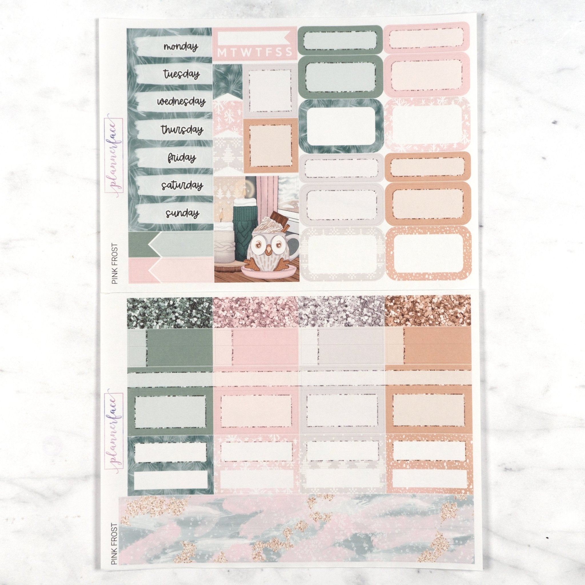 Pink Frost Mini Kit by Plannerface