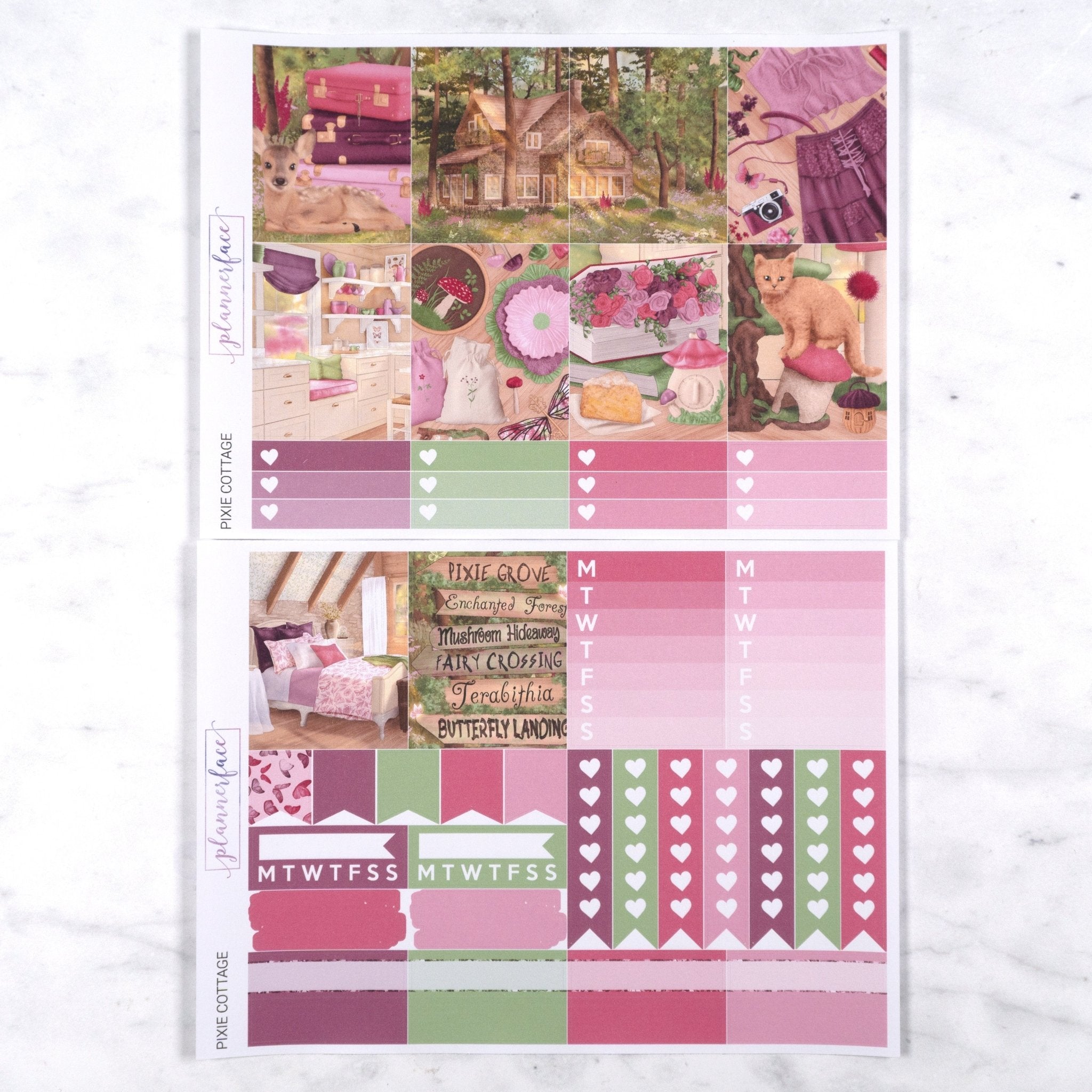 Pixie Cottage Weekly Kit by Plannerface