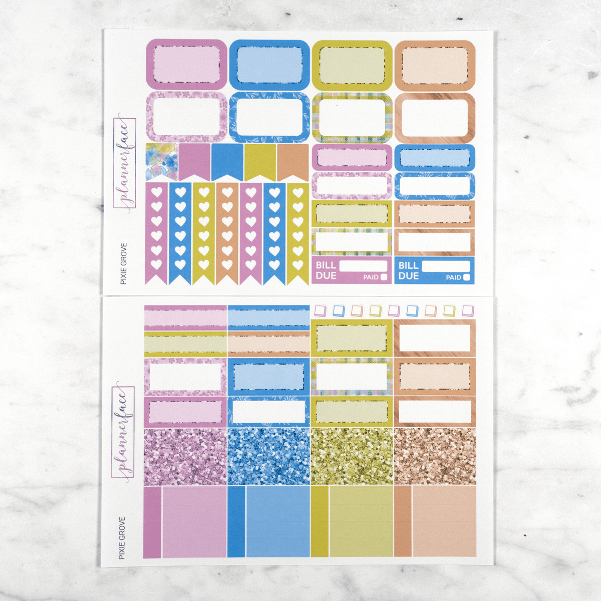 Pixie Grove Weekly Planner Sticker Kit - Plannerface