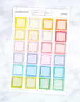 Square Boxes | Spring Multicolour by Plannerface