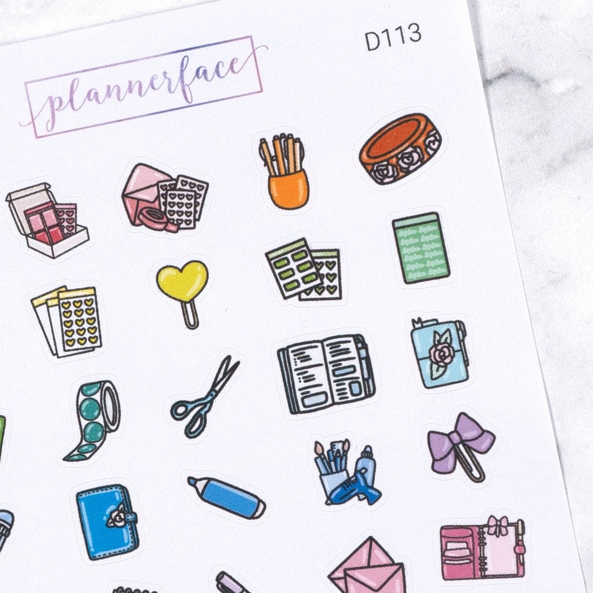 Planning Multicolour Doodle Sampler by Plannerface