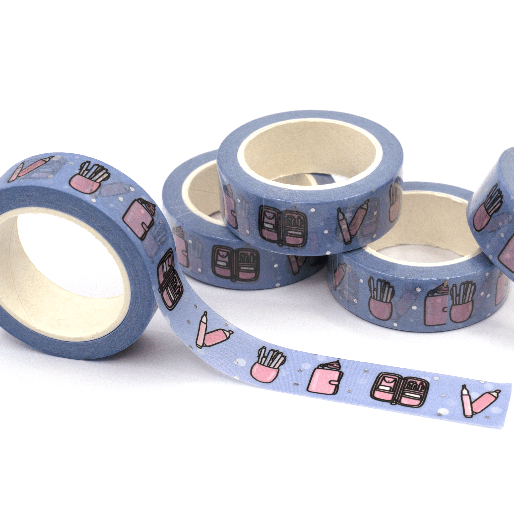 Planning | Silver Foiled Doodle Washi Tape by Plannerface