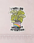 Plant Die Cut Vinyl Sticker by Plannerface