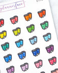 Popcorn Multicolour Doodles by Plannerface