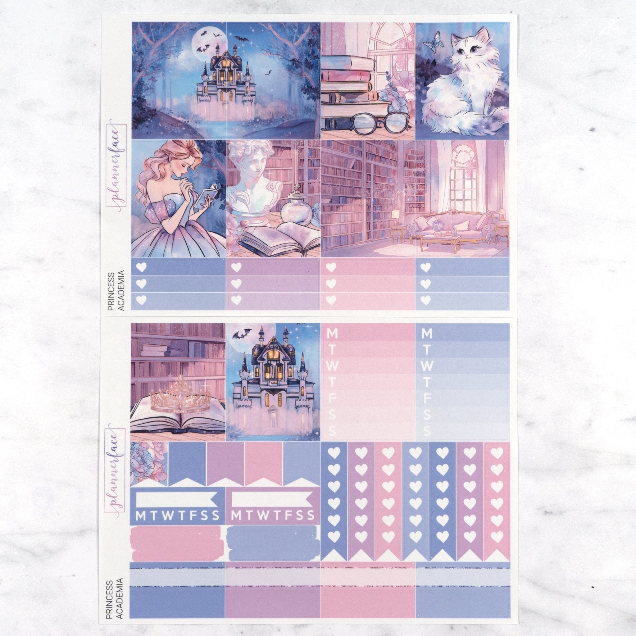 Princess Academia Weekly Kit by Plannerface