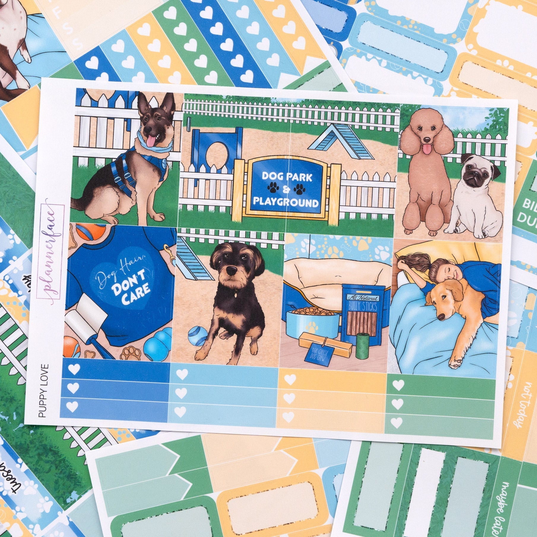 Puppy Love Weekly Sticker Kit