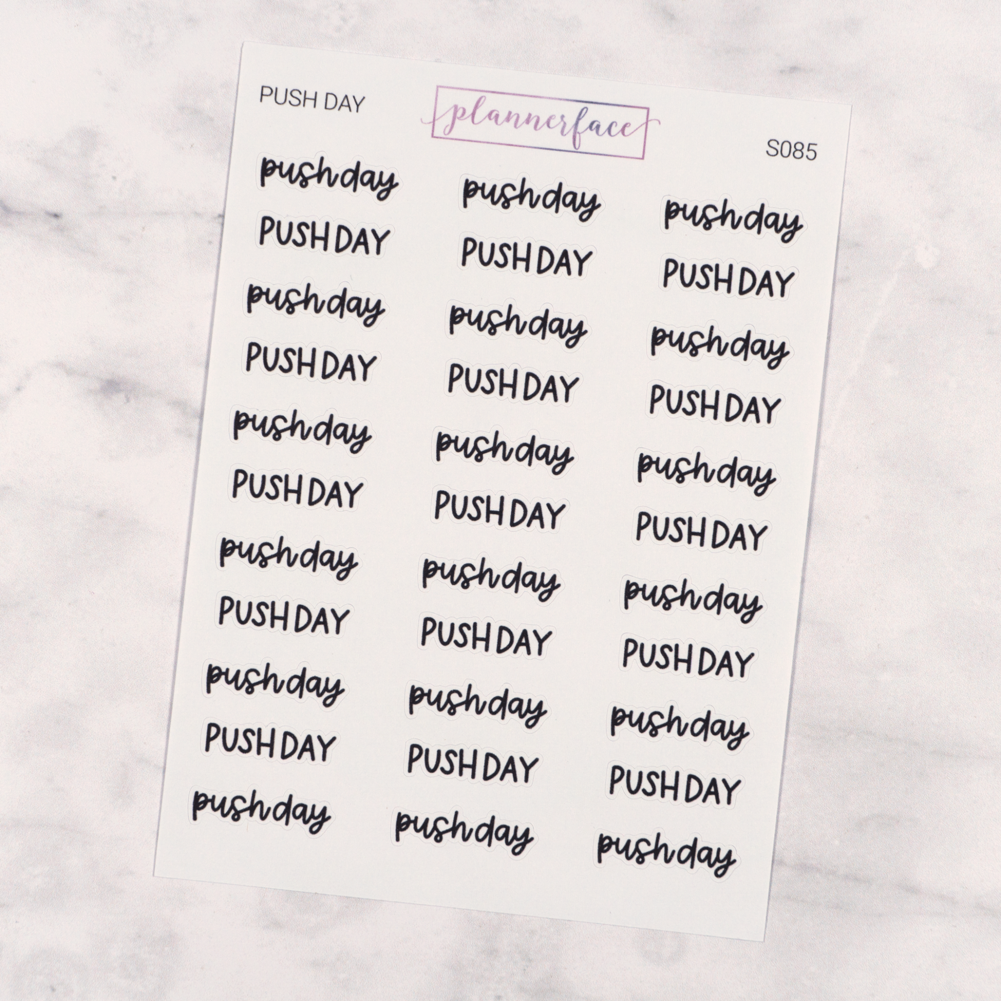 Push Day | Scripts by Plannerface