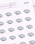 Rain Weather Doodles by Plannerface