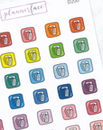 Receipts Multicolour Doodles (Square) by Plannerface