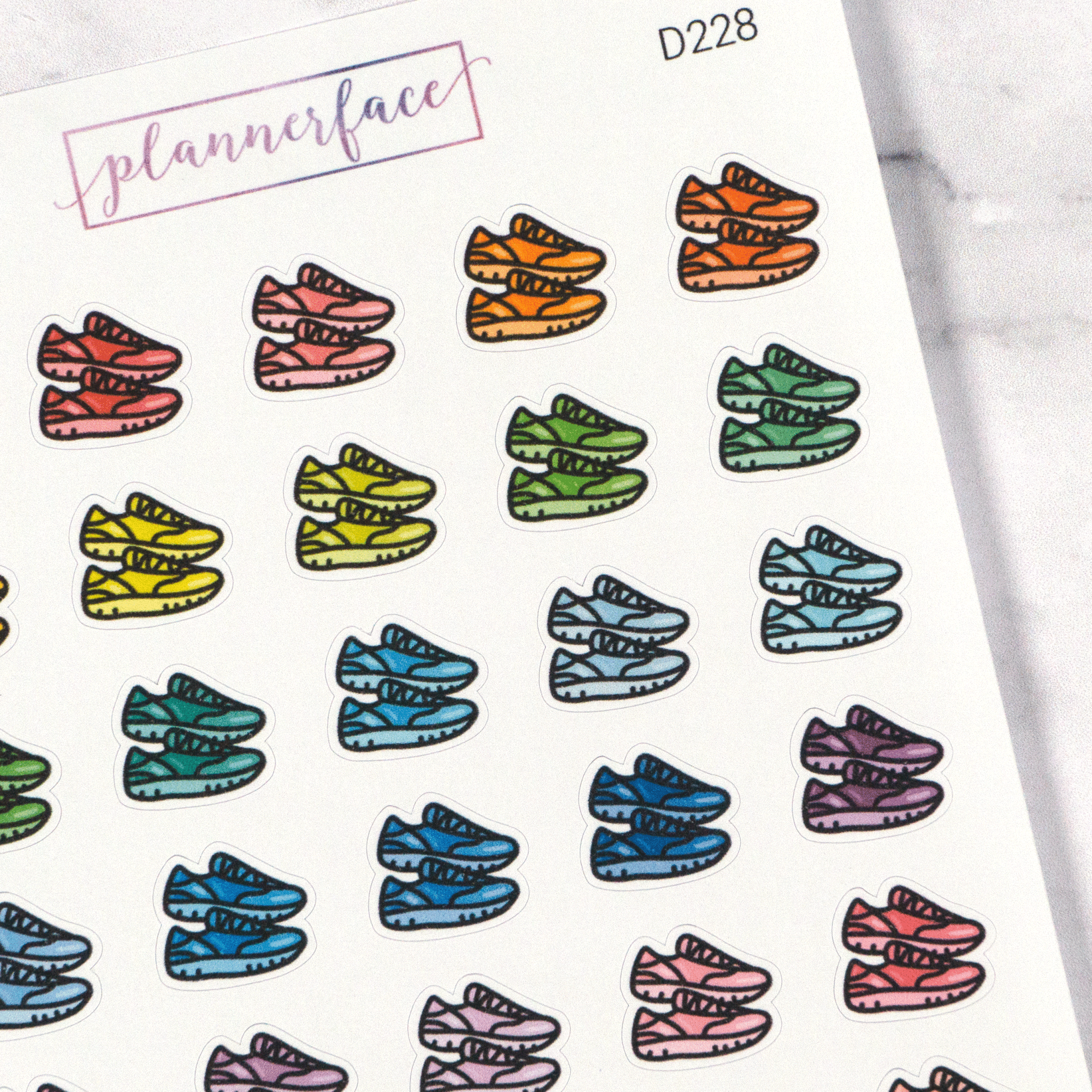 Running Shoes Multicolour Doodles by Plannerface