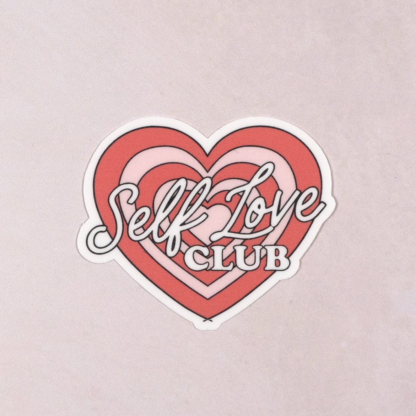 Self Love Club Die Cut Vinyl Sticker by Plannerface
