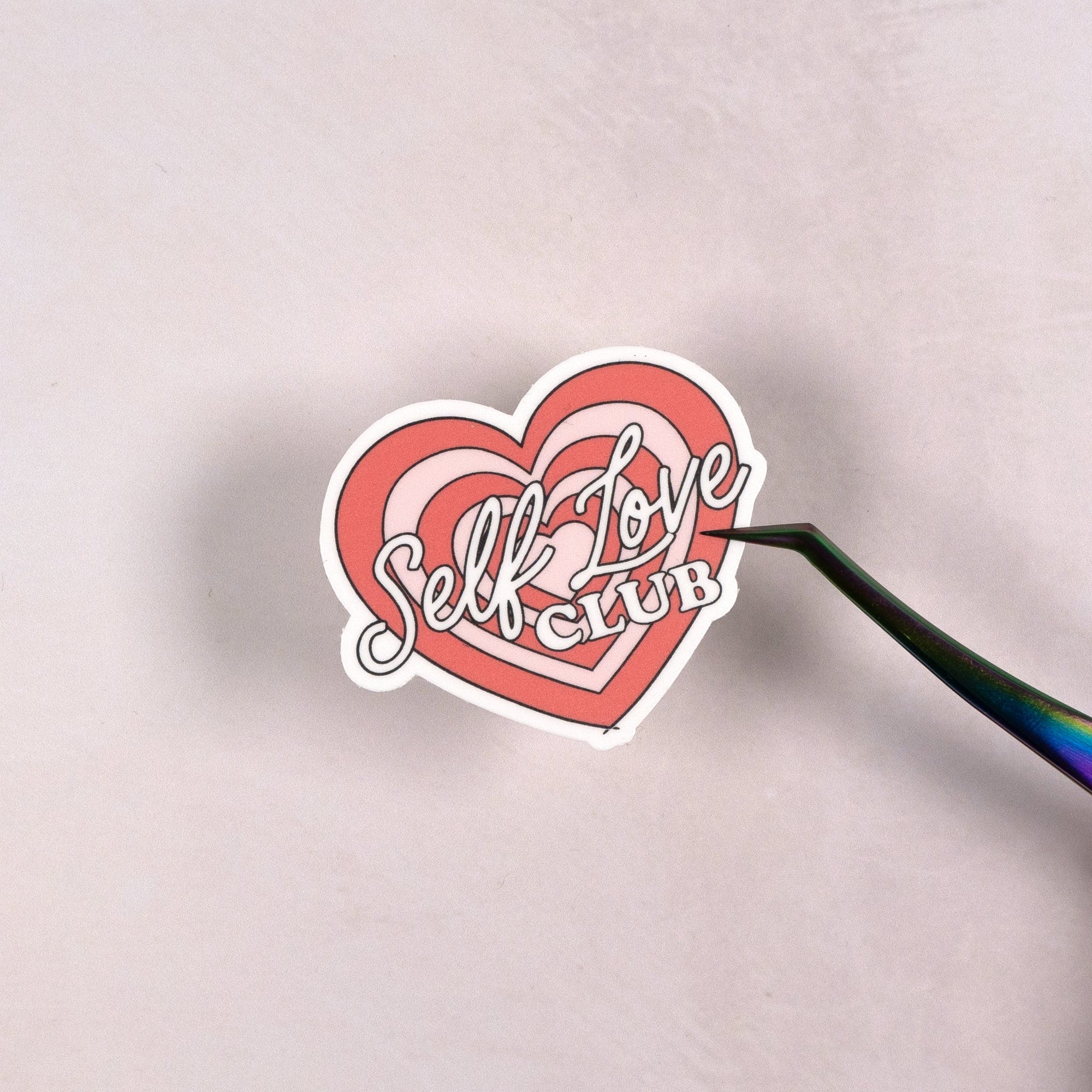 Self Love Club Die Cut Vinyl Sticker by Plannerface