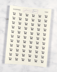 Shopping Transparent Icon Stickers by Plannerface