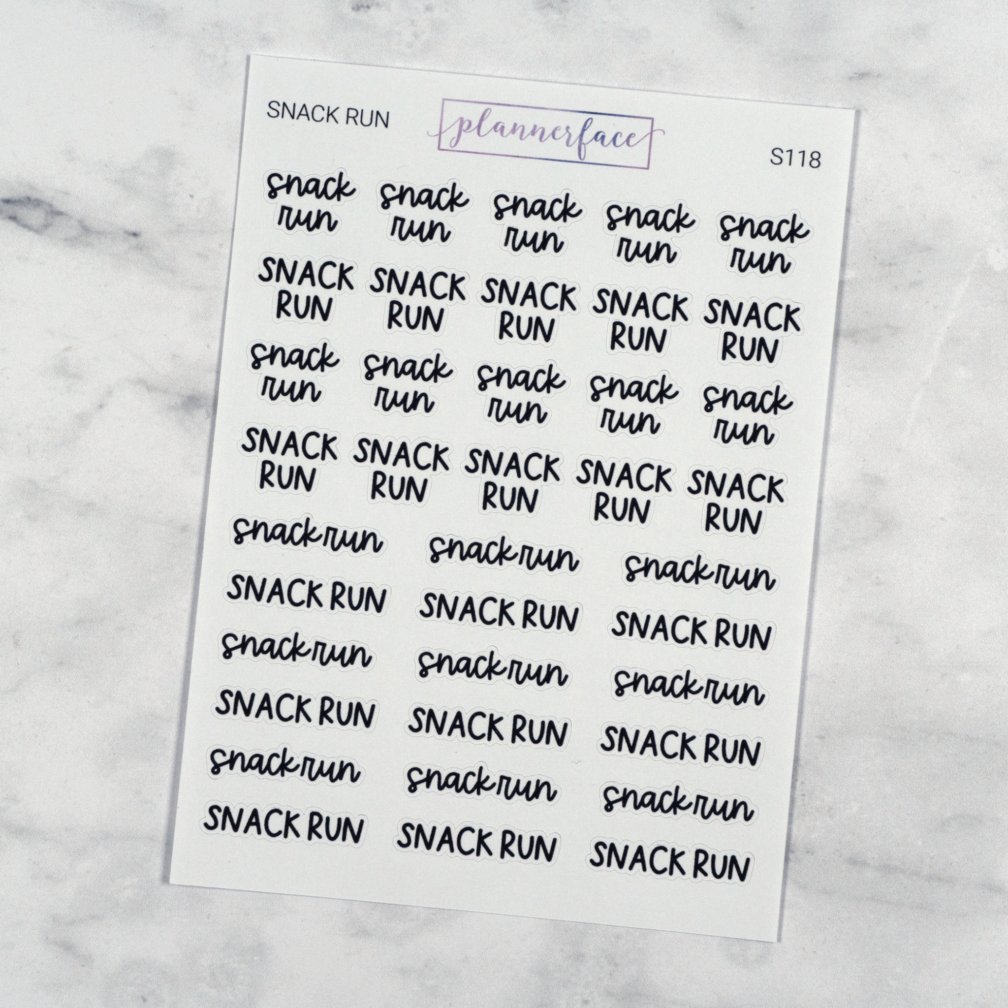 Snack Run | Scripts by Plannerface