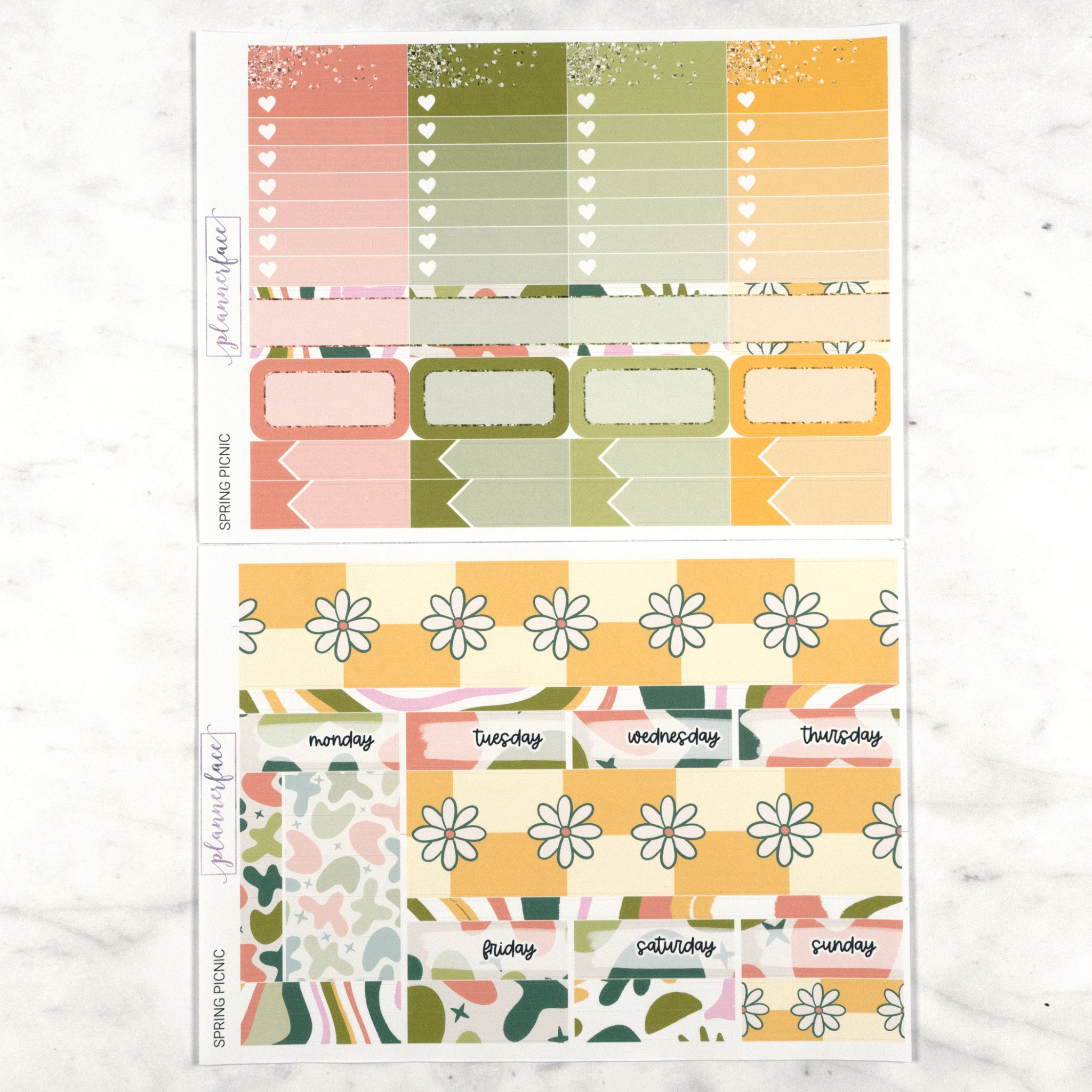 Spring Picnic Weekly Kit by Plannerface
