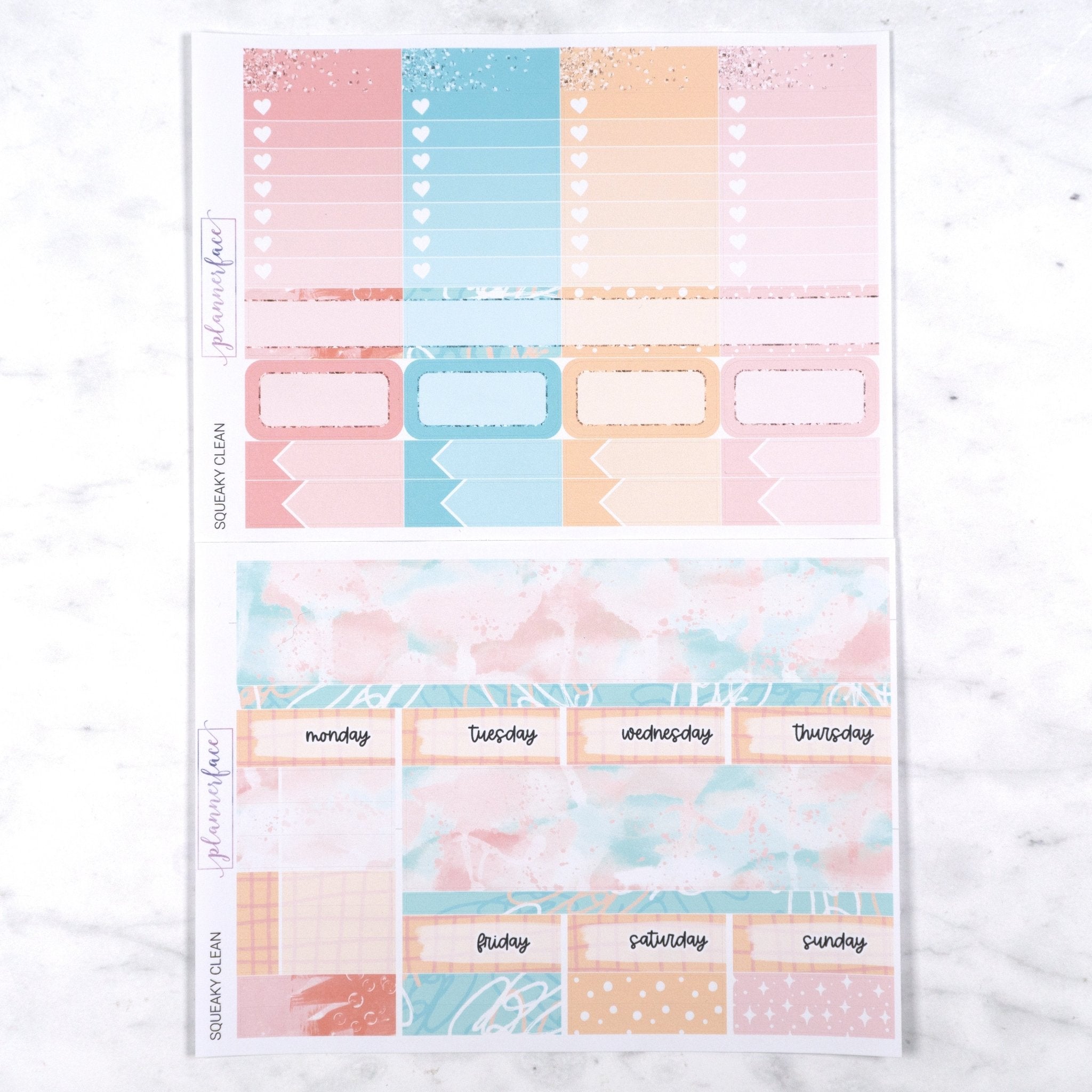Squeaky Clean Weekly Kit by Plannerface