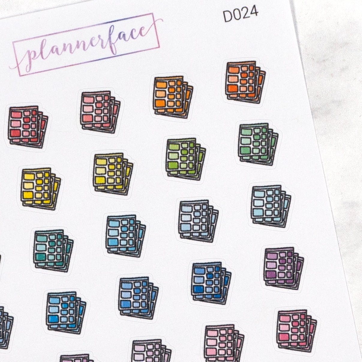 Sticker Sheets Multicolour Doodles by Plannerface